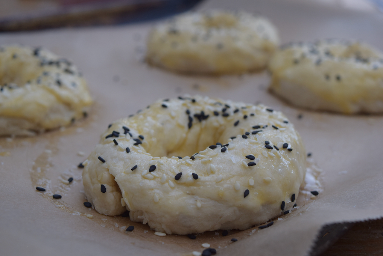 Two Ingredient Bagels recipe from Lucy Loves Food Blog