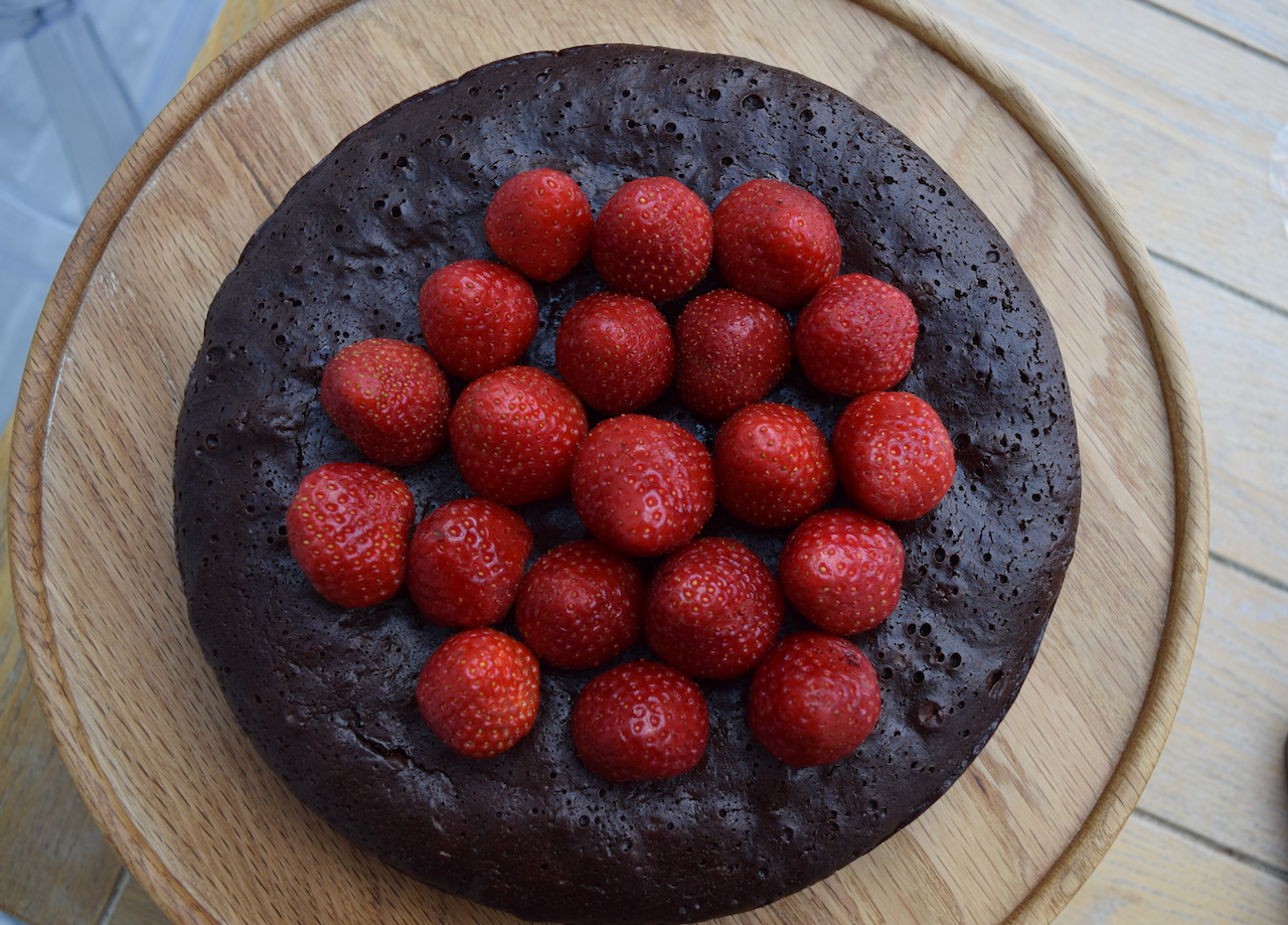 Rich Flourless Chocolate Cake recipe from Lucy Loves Food Blog