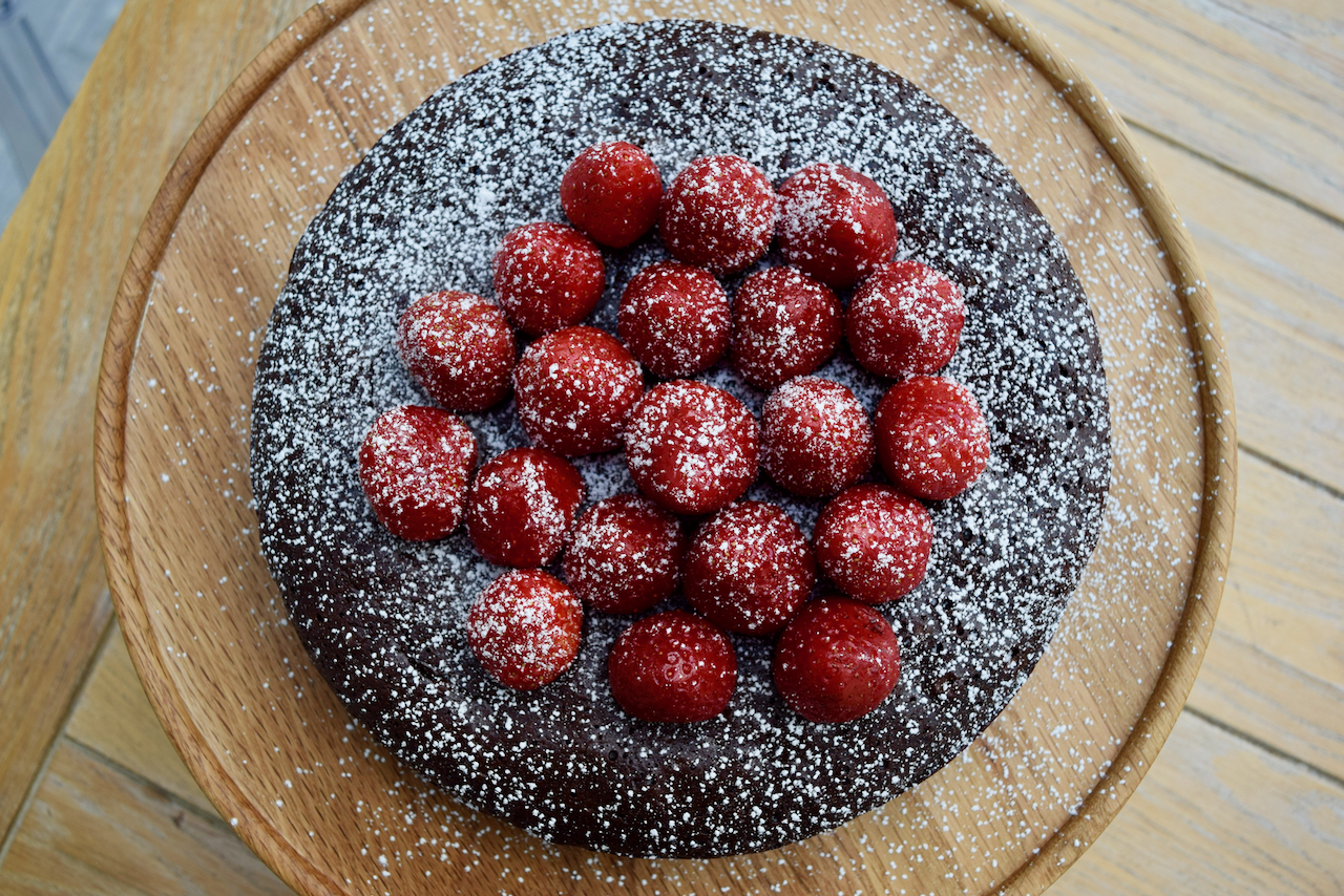 Rich Flourless Chocolate Cake recipe from Lucy Loves Food Blog