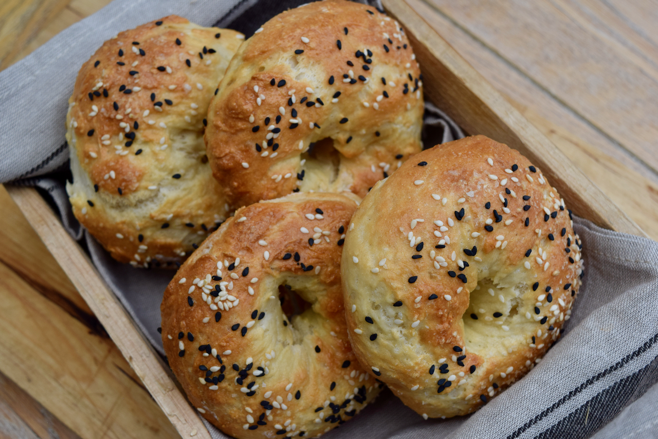 Two Ingredient Bagels recipe from Lucy Loves Food Blog