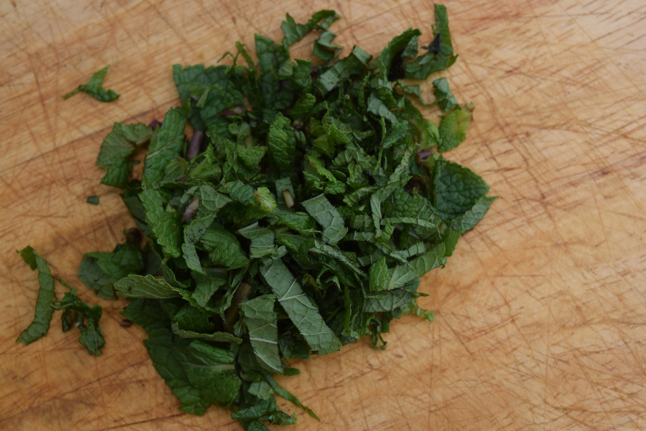 Watermelon, Halloumi and Mint Salad recipe from Lucy Loves Food Blog