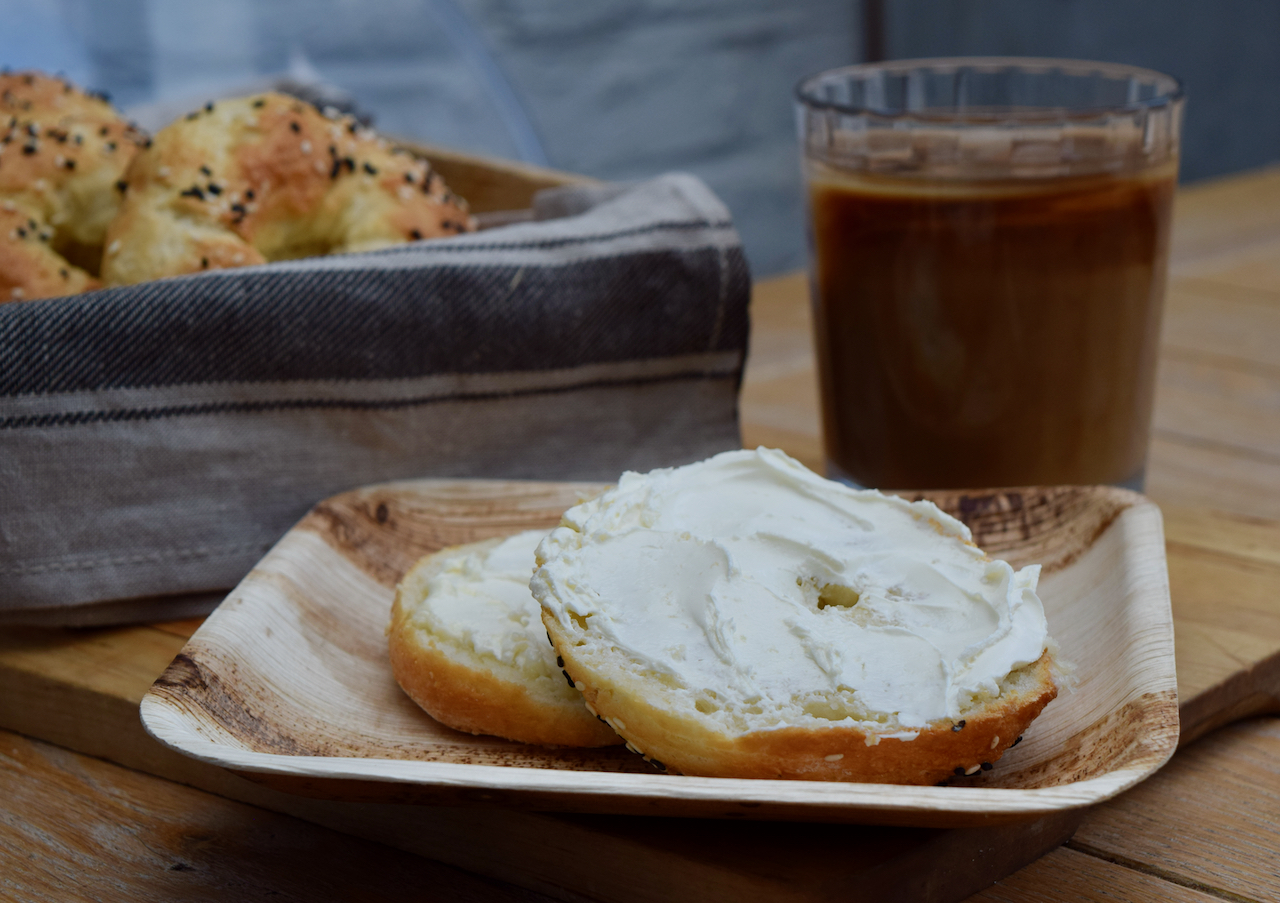 Two Ingredient Bagels recipe from Lucy Loves Food Blog