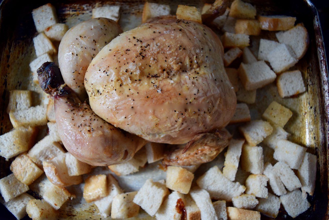 Roast Chicken Caesar Salad recipe from Lucy Loves Food Blog