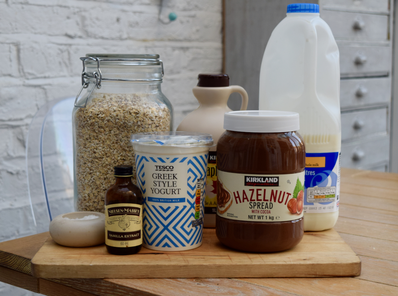 Nutella Fridge Porridge recipe from Lucy Loves Food Blog