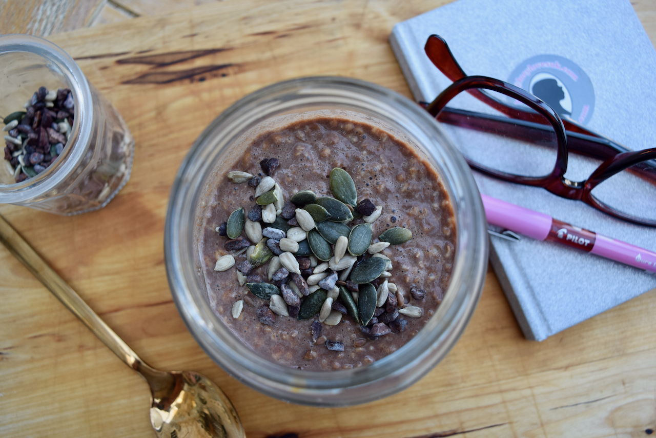 Nutella Fridge Porridge recipe from Lucy Loves Food Blog