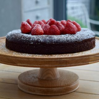 Rich Flourless Chocolate Cake recipe from Lucy Loves Food Blog