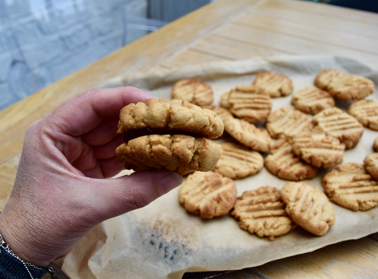 PB and J Sandwich Cookies recipe from Lucy Loves Food Blog