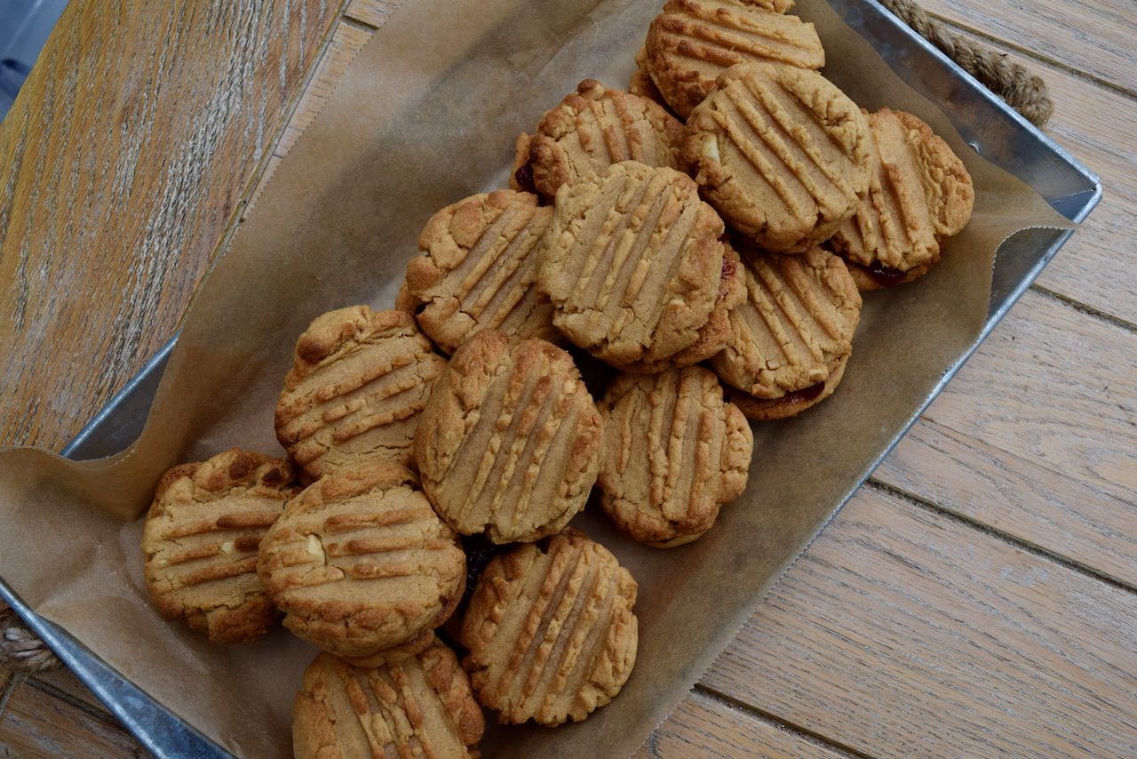 PB and J Sandwich Cookies recipe from Lucy Loves Food Blog
