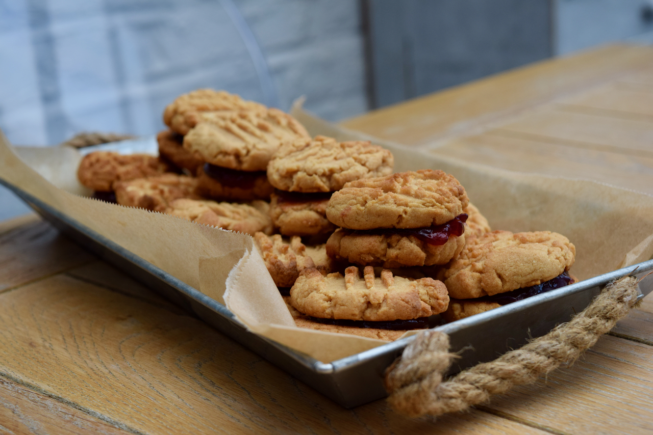 PB and J Sandwich Cookies recipe from Lucy Loves Food Blog