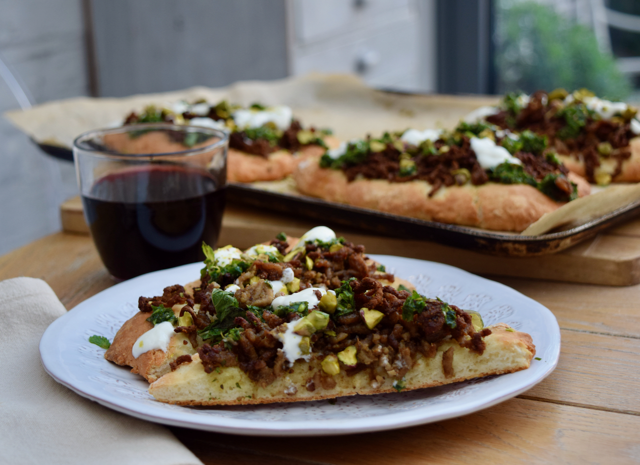 Quick Spiced Lamb Flatbreads recipe from Lucy Loves Food Blog