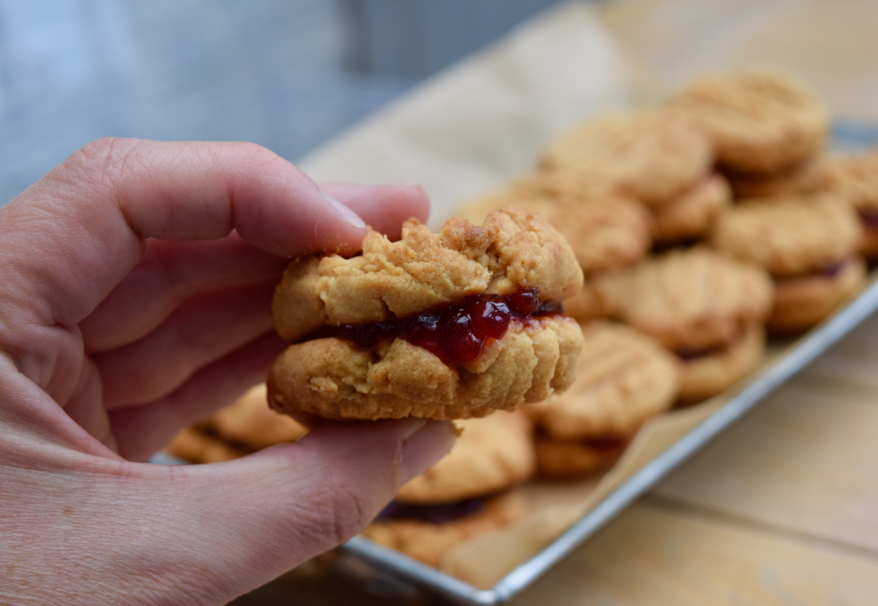 PB and J Sandwich Cookies recipe from Lucy Loves Food Blog