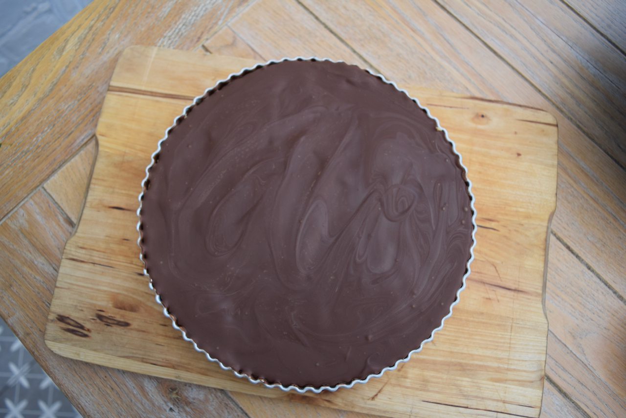 Giant Peanut Butter Cup recipe from Lucy Loves Food Blog