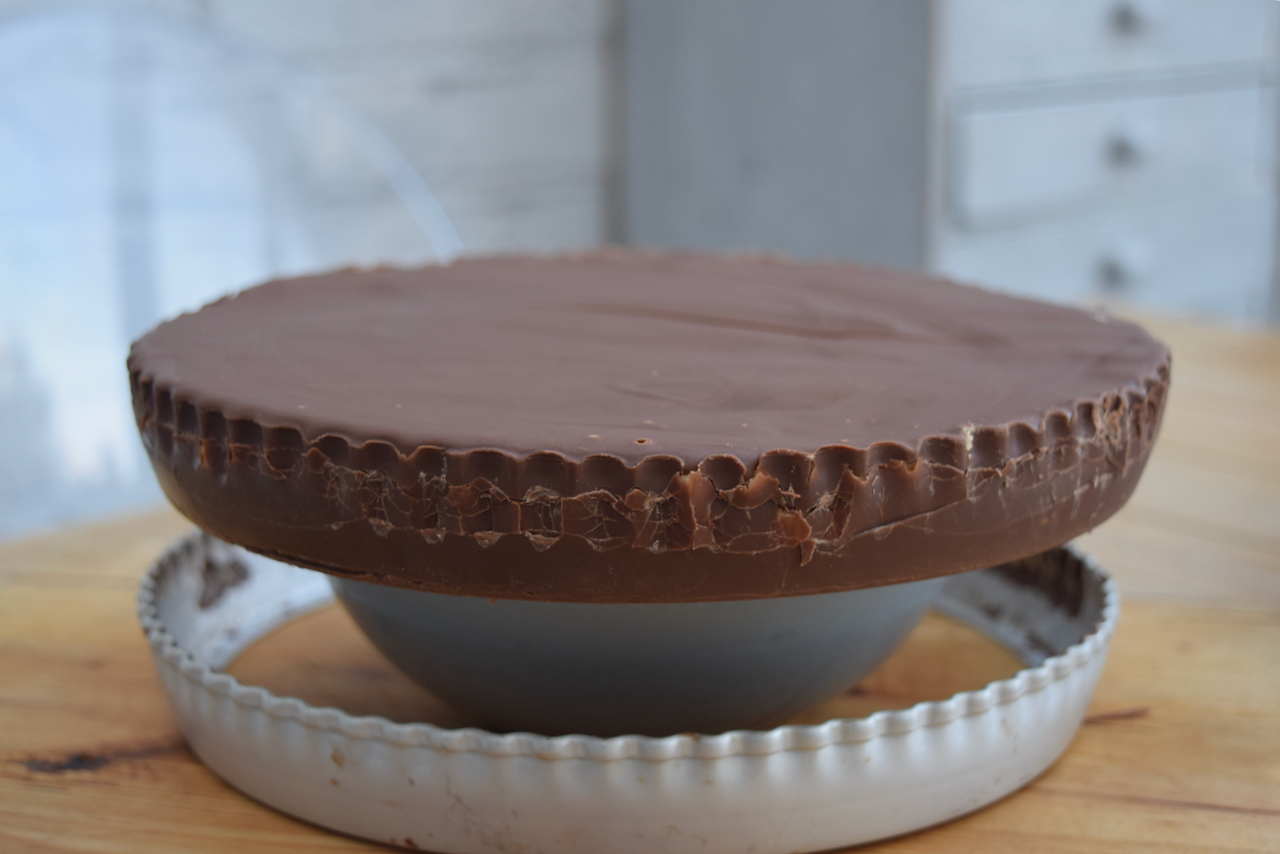 Giant Peanut Butter Cup recipe from Lucy Loves Food Blog