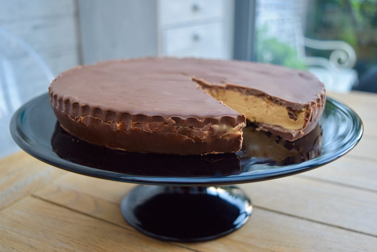 Giant Peanut Butter Cup recipe from Lucy Loves Food Blog