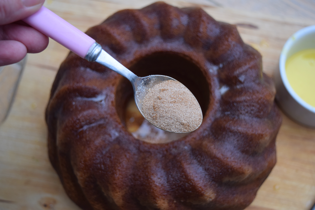 Apple Doughnut Cake recipe from Lucy Loves Food Blog