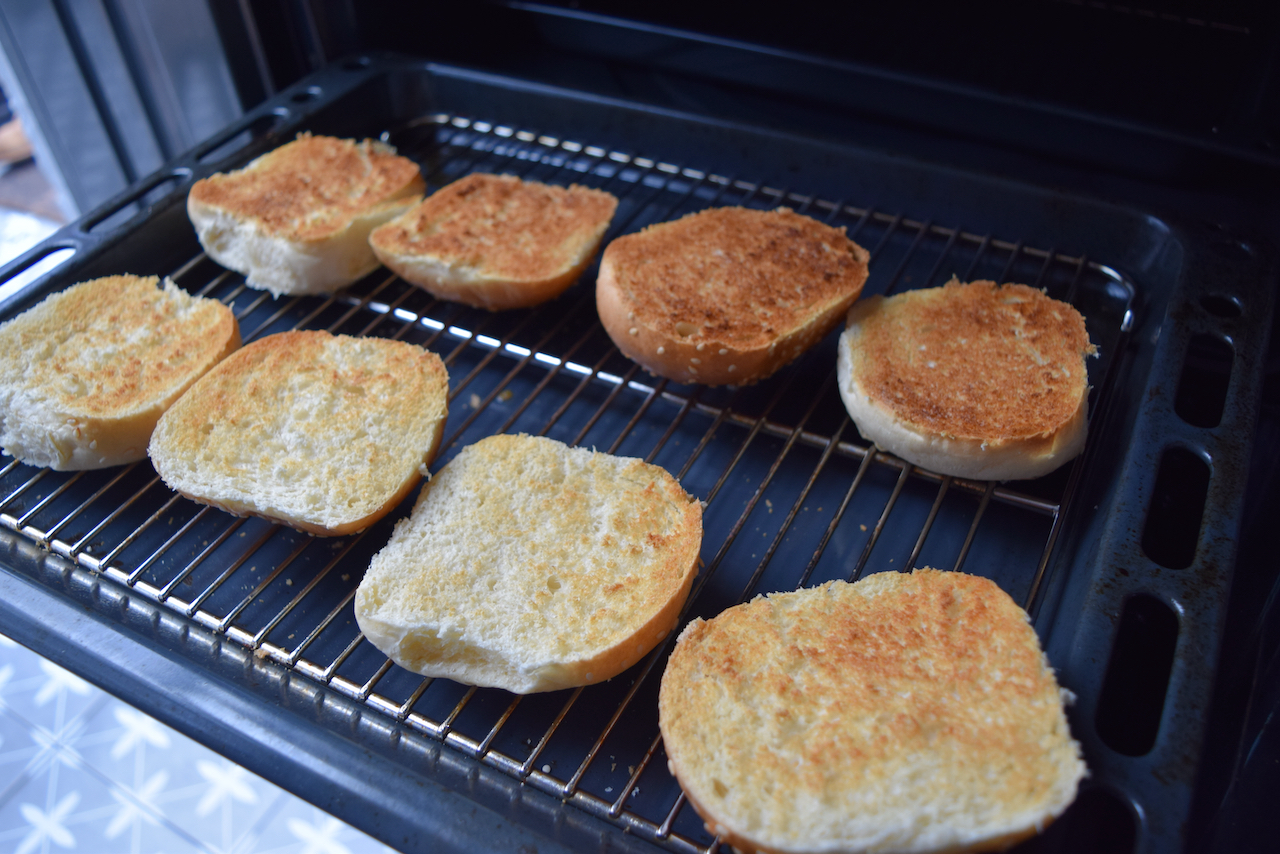 Double Cheese Smash Burgers recipe from Lucy Loves Food Blog