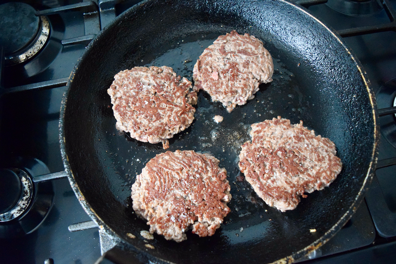 Double Cheese Smash Burgers recipe from Lucy Loves Food Blog