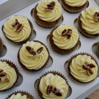 Carrot Cake Cupcakes recipe from Lucy Loves Food Blog