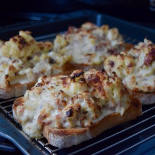 Cauliflower Cheese Toasts recipe from Lucy Loves Food Blog