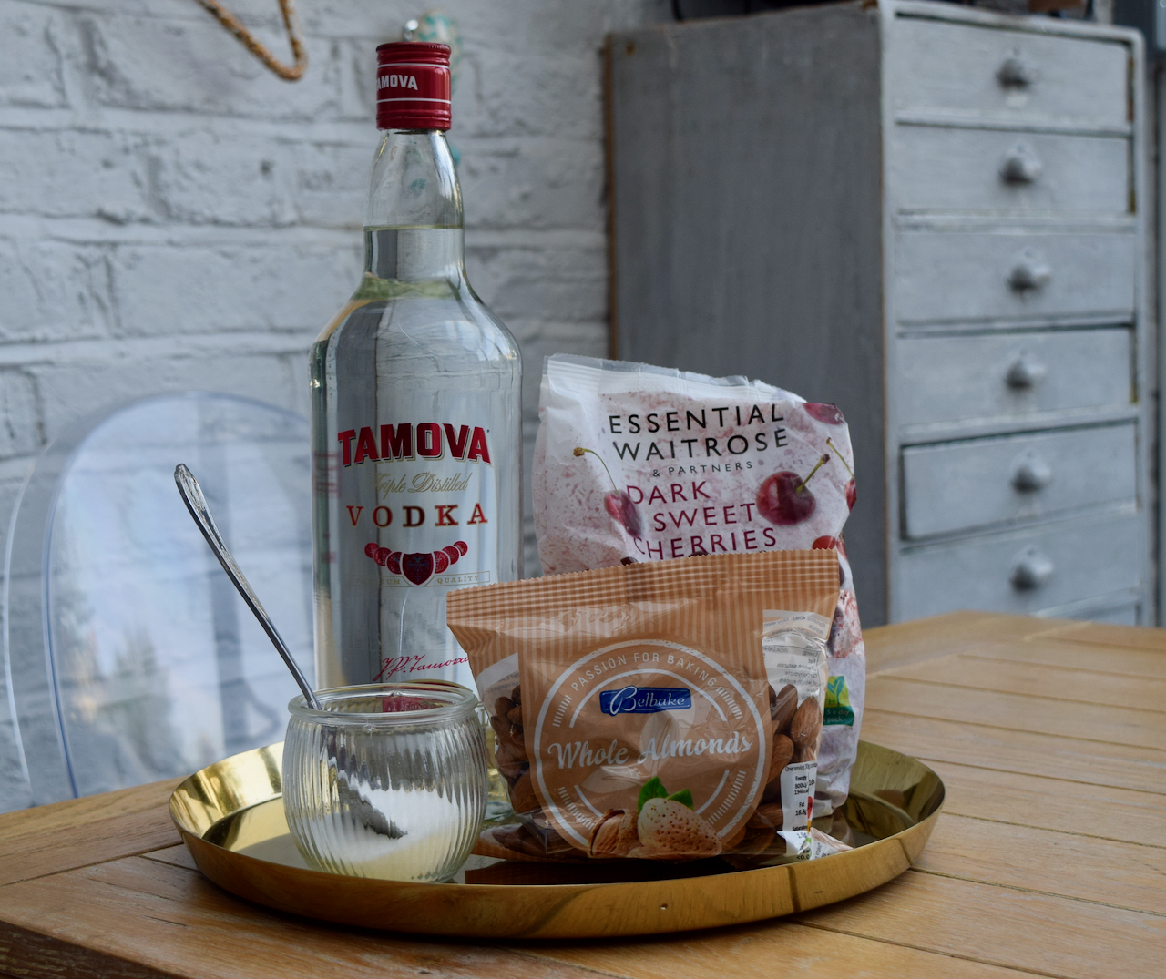 Cherry Bakewell Vodka recipe from Lucy Loves Food Blog