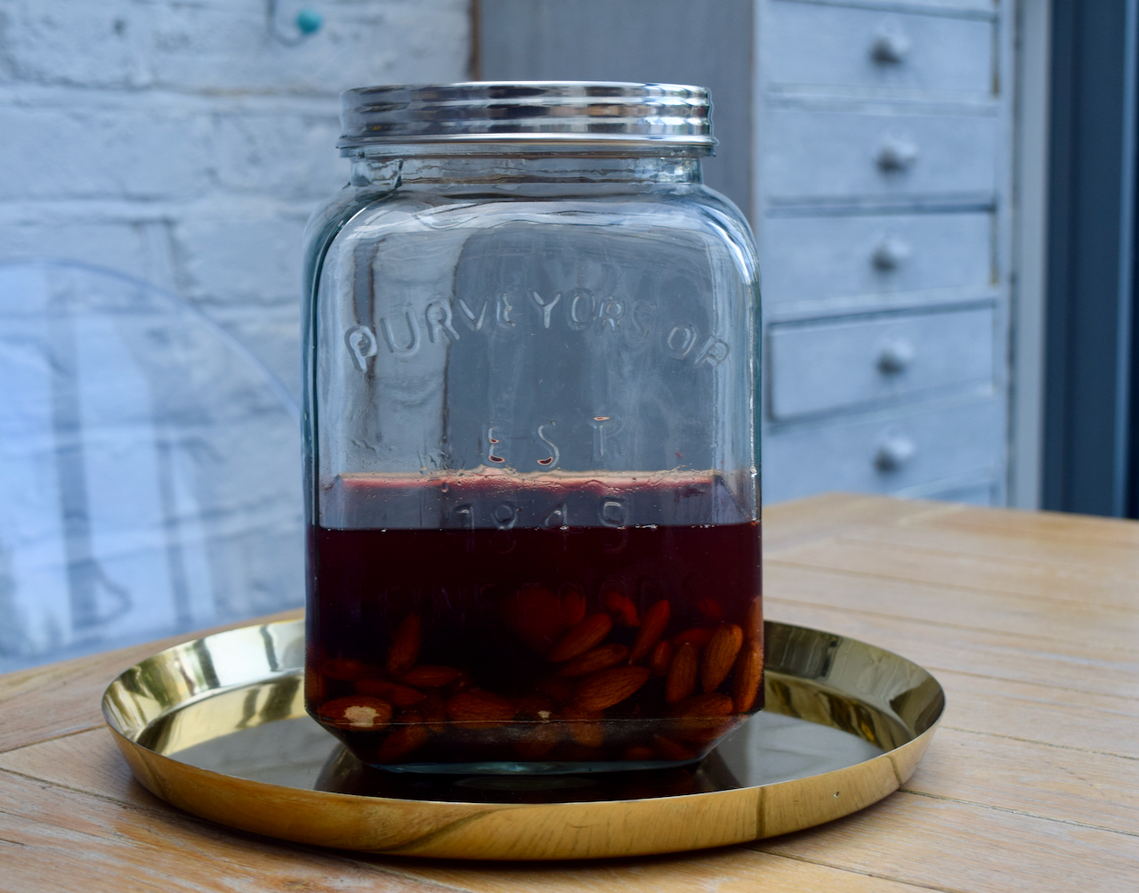 Cherry Bakewell Vodka recipe from Lucy Loves Food Blog