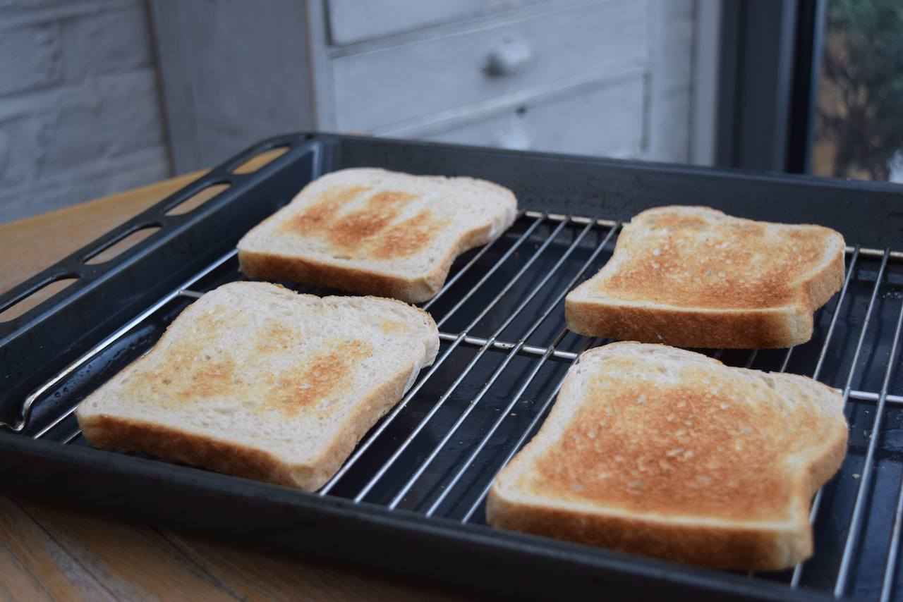 Cauliflower Cheese Toasts recipe from Lucy Loves Food Blog