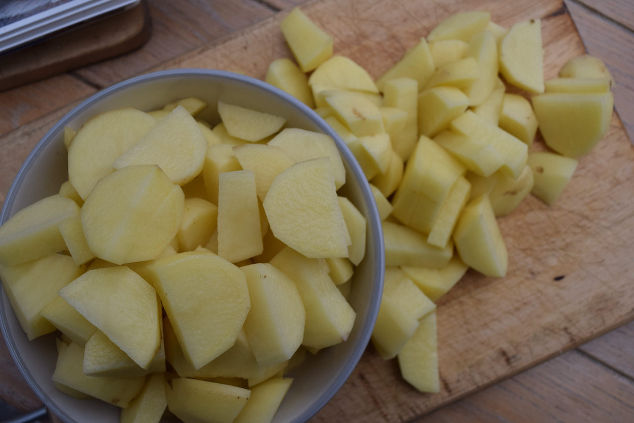 Loaded Potato Soup recipe from Lucy Loves Food Blog