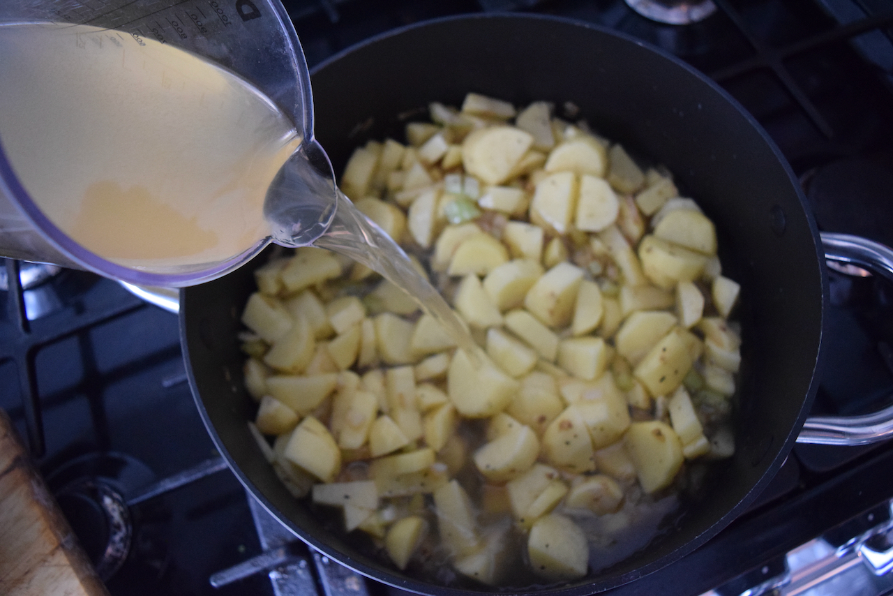 Loaded Potato Soup recipe from Lucy Loves Food Blog