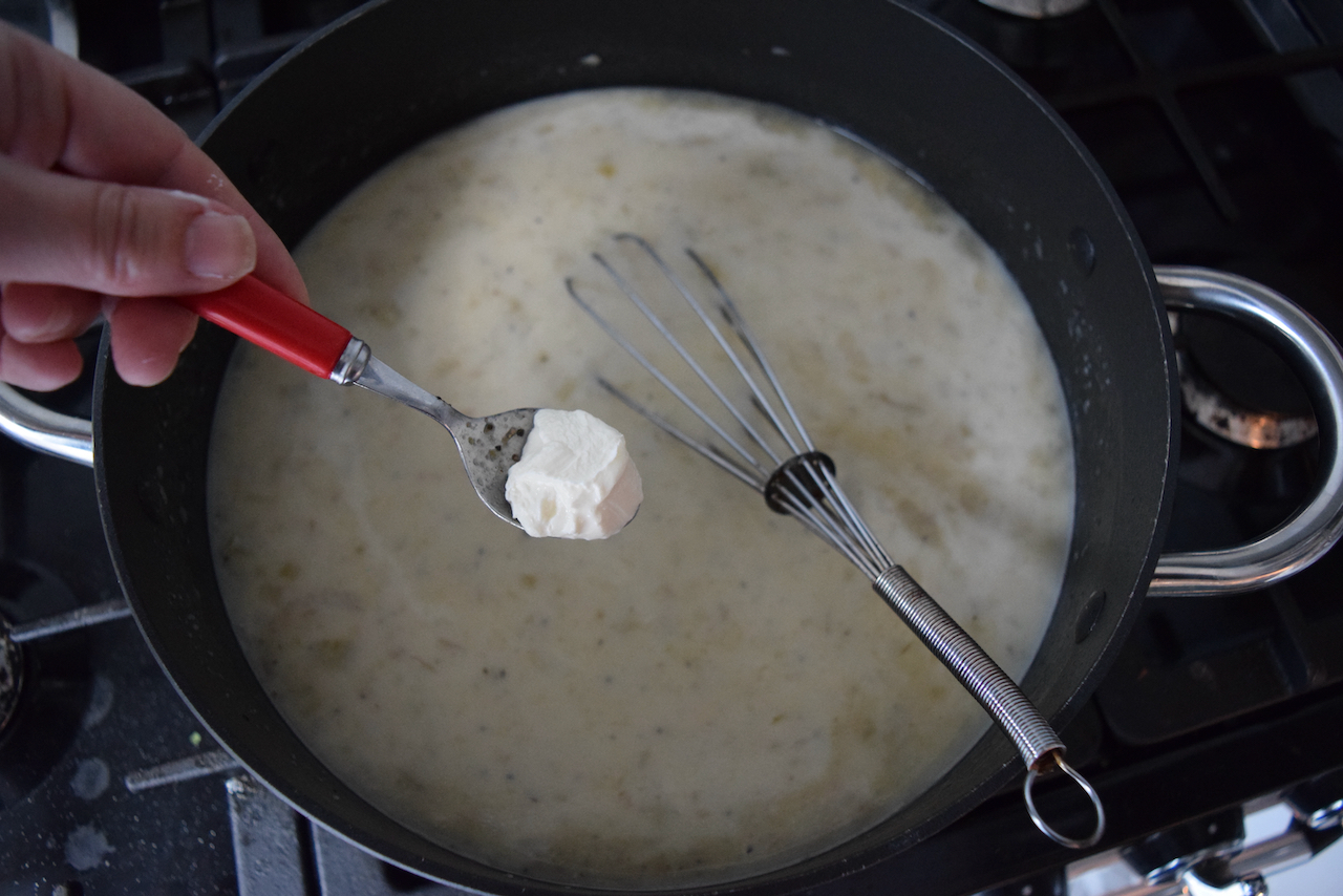 Loaded Potato Soup recipe from Lucy Loves Food Blog