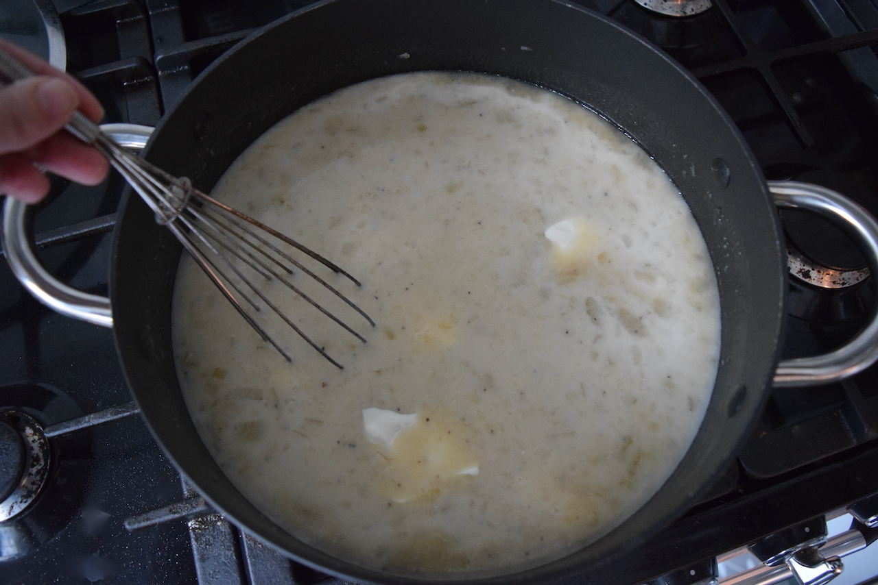 Loaded Potato Soup recipe from Lucy Loves Food Blog