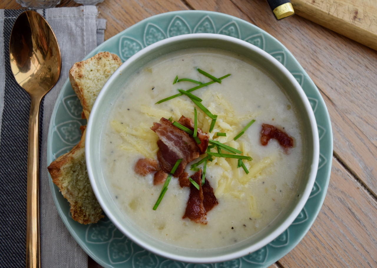 Loaded Potato Soup recipe from Lucy Loves Food Blog