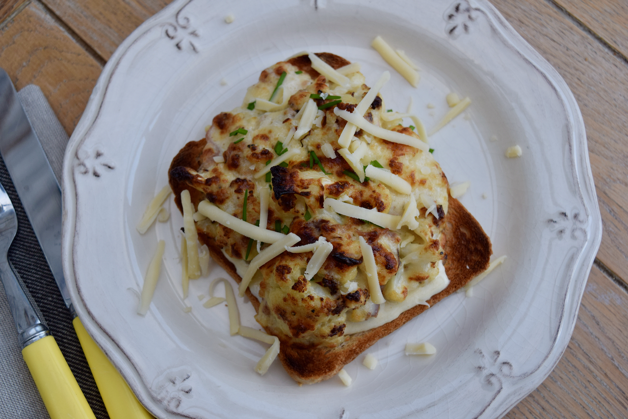 Cauliflower Cheese Toasts recipe from Lucy Loves Food Blog