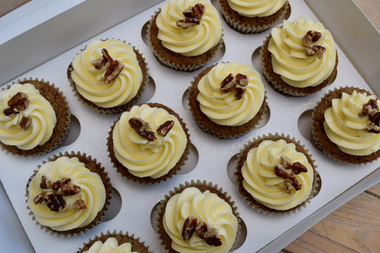 Carrot Cake Cupcakes recipe from Lucy Loves Food Blog