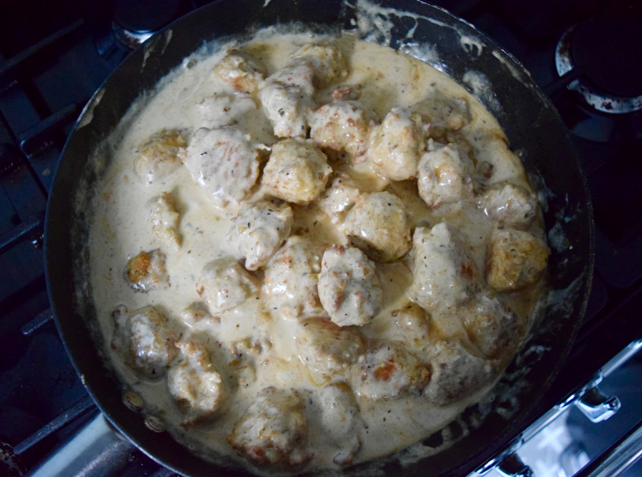 Cajun Chicken Meatballs recipe from Lucy Loves Food Blog