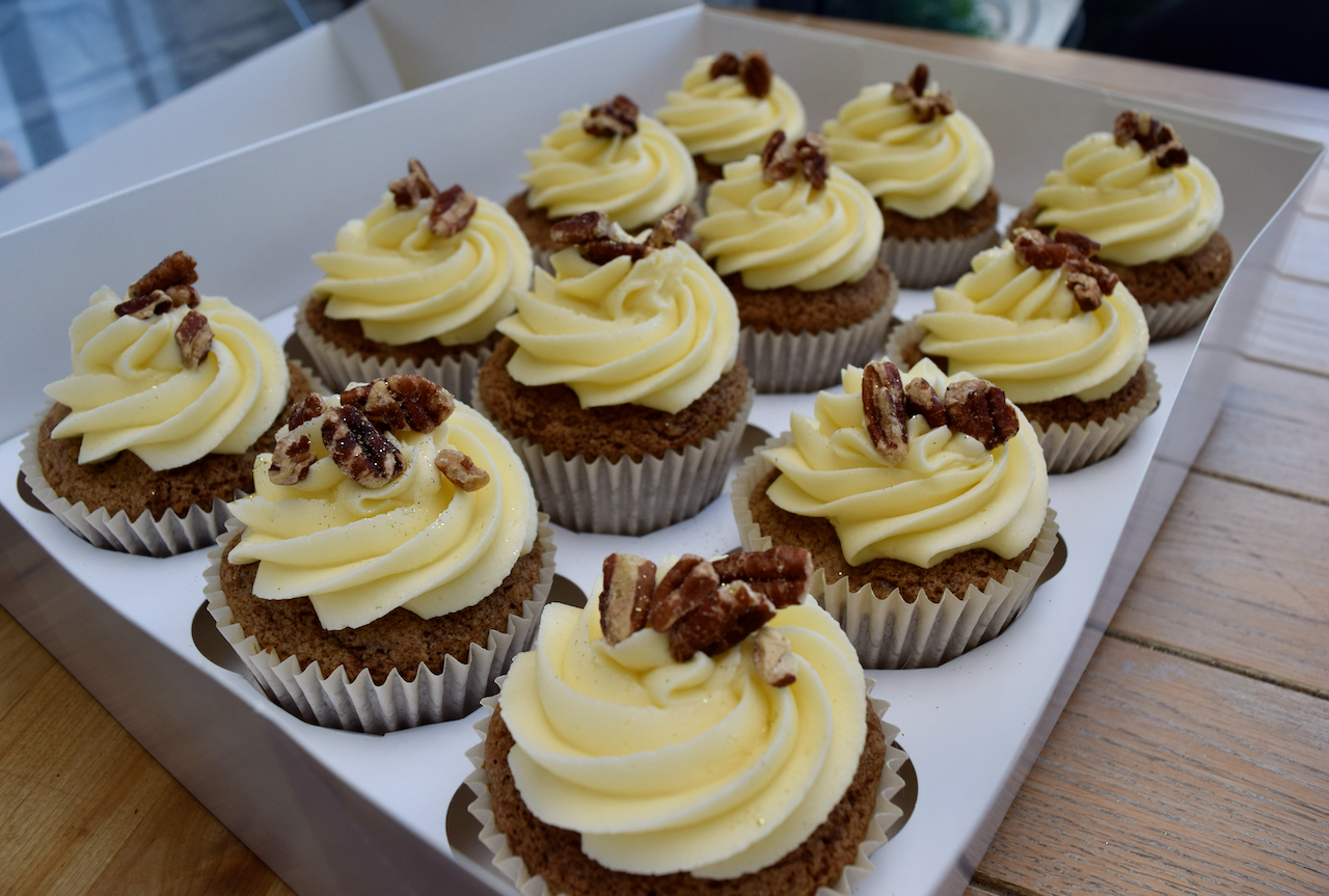 Carrot Cake Cupcakes recipe from Lucy Loves Food Blog