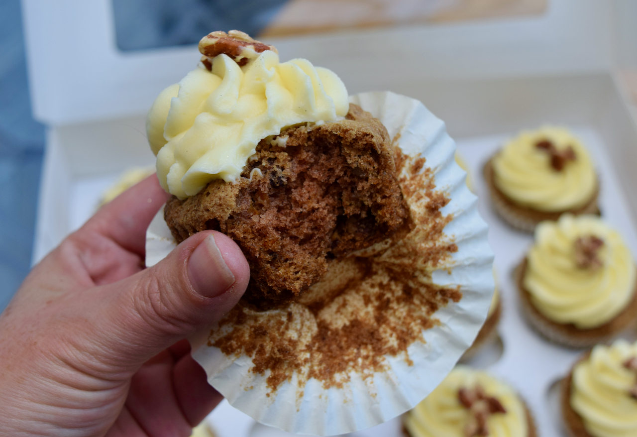 Carrot Cake Cupcakes recipe from Lucy Loves Food Blog