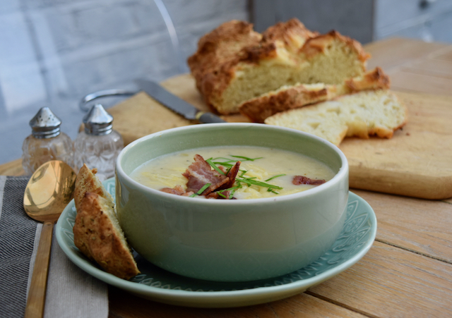 Loaded Potato Soup recipe from Lucy Loves Food Blog