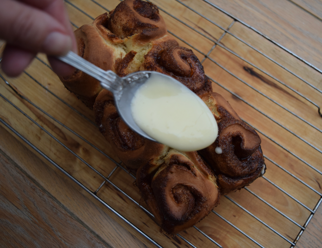 CInnamon Roll Sharing Loaf recipe from Lucy Loves Food Blog