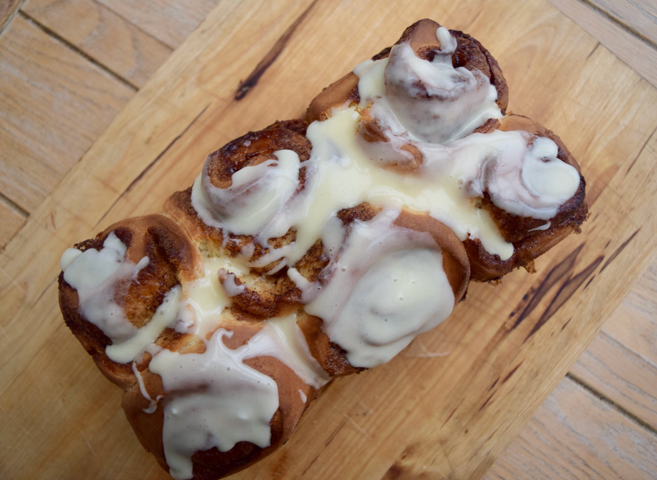 CInnamon Roll Sharing Loaf recipe from Lucy Loves Food Blog