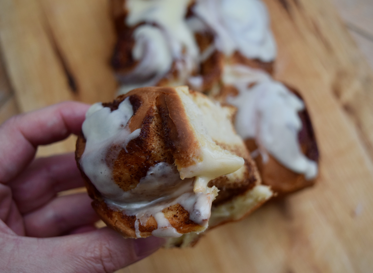 CInnamon Roll Sharing Loaf recipe from Lucy Loves Food Blog