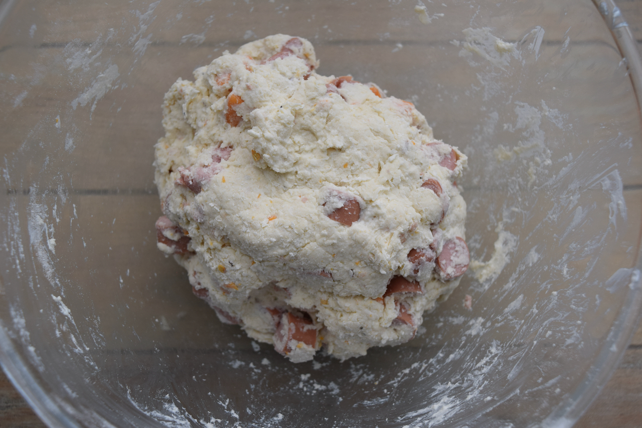 Hot Dog Soda Bread recipe from Lucy Loves Food Blog