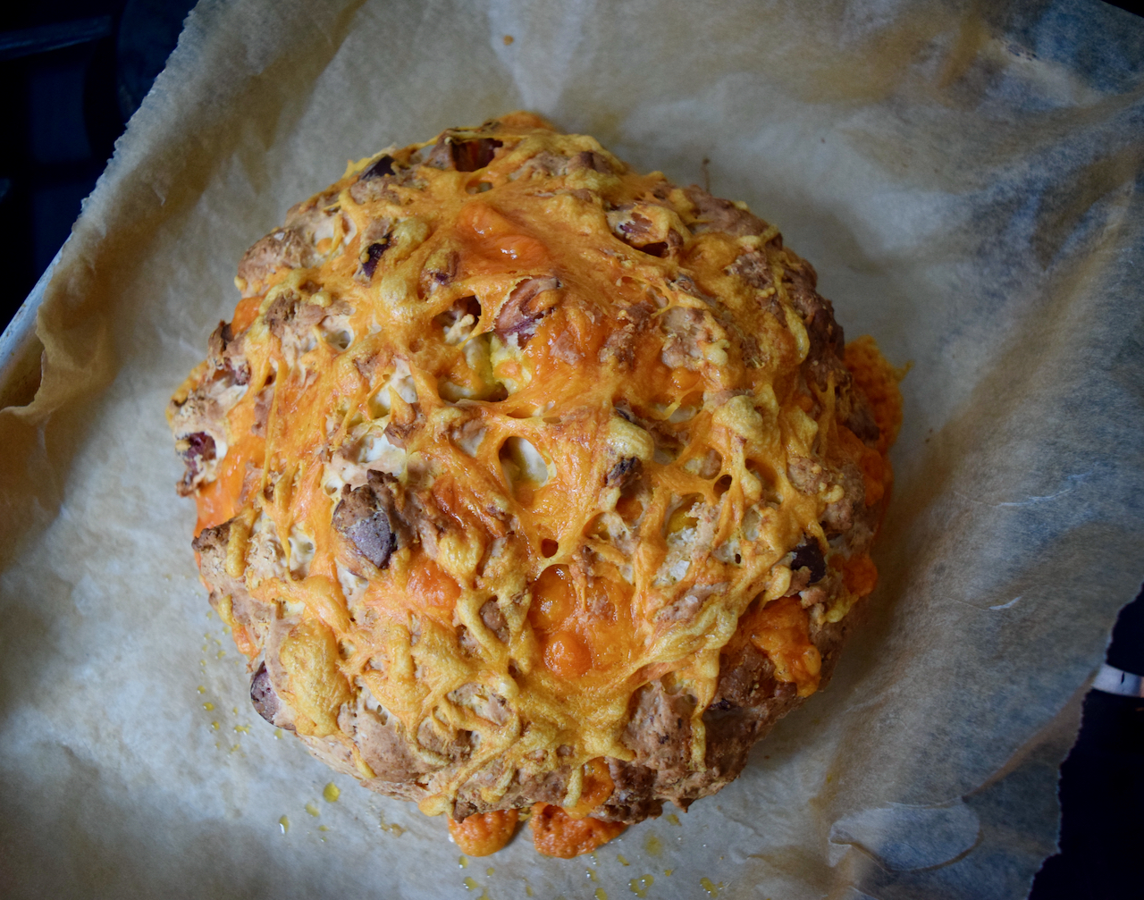 Hot Dog Soda Bread recipe from Lucy Loves Food Blog