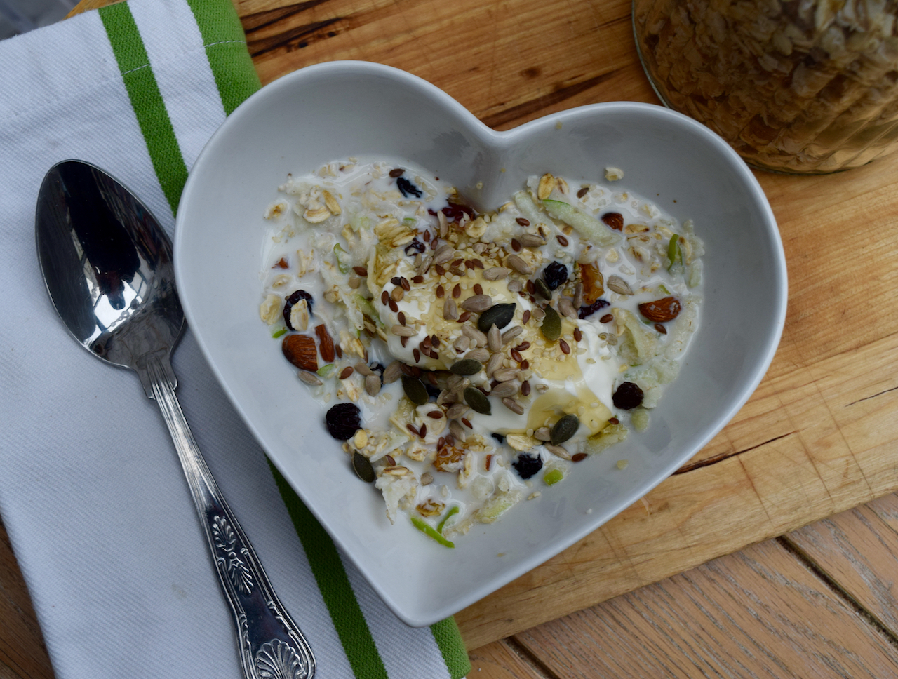 Homemade Bircher Muesli recipe from Lucy Loves Food Blog