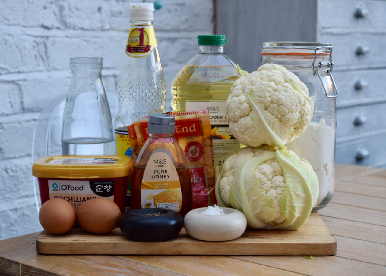 Korean Fried Cauliflower recipe from Lucy Loves Food Blog