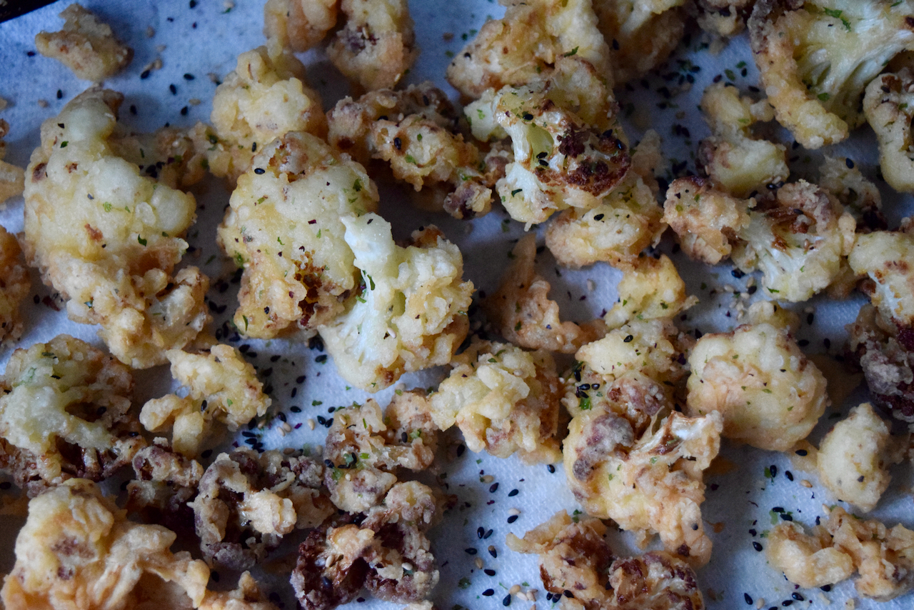 Korean Fried Cauliflower recipe from Lucy Loves Food Blog