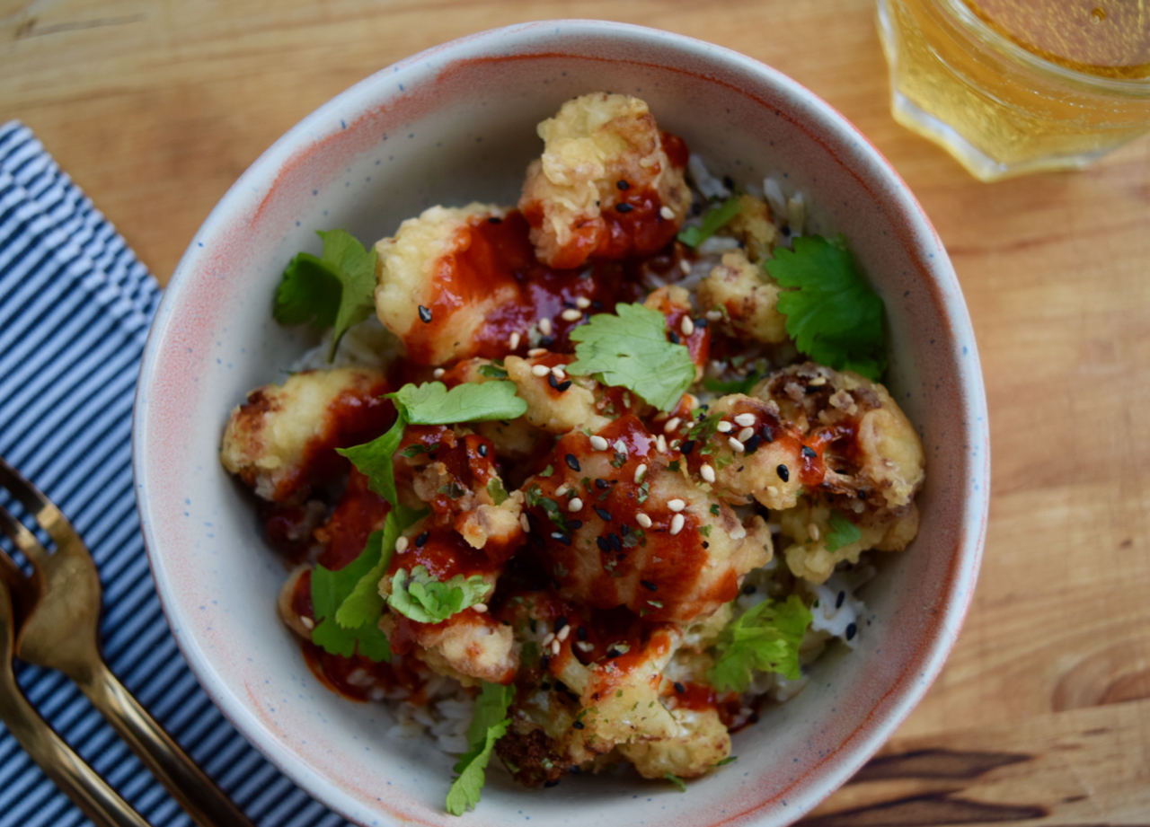 Korean Fried Cauliflower recipe from Lucy Loves Food Blog