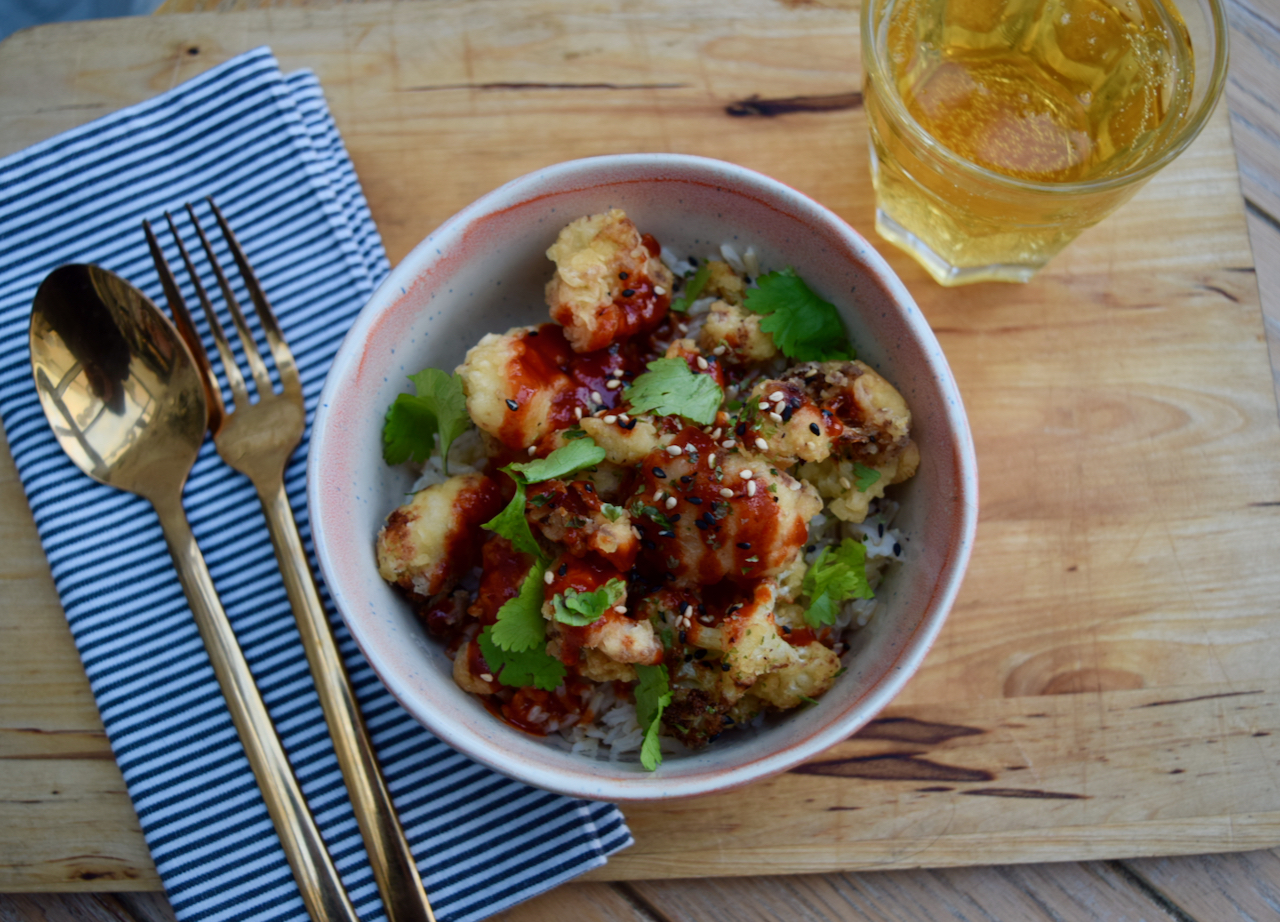 Korean Fried Cauliflower recipe from Lucy Loves Food Blog