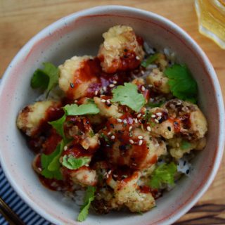 Korean Fried Cauliflower recipe from Lucy Loves Food Blog