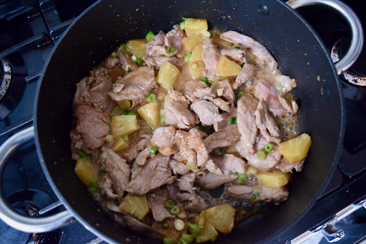 Pork with Pineapple recipe from Lucy Loves Food Blog
