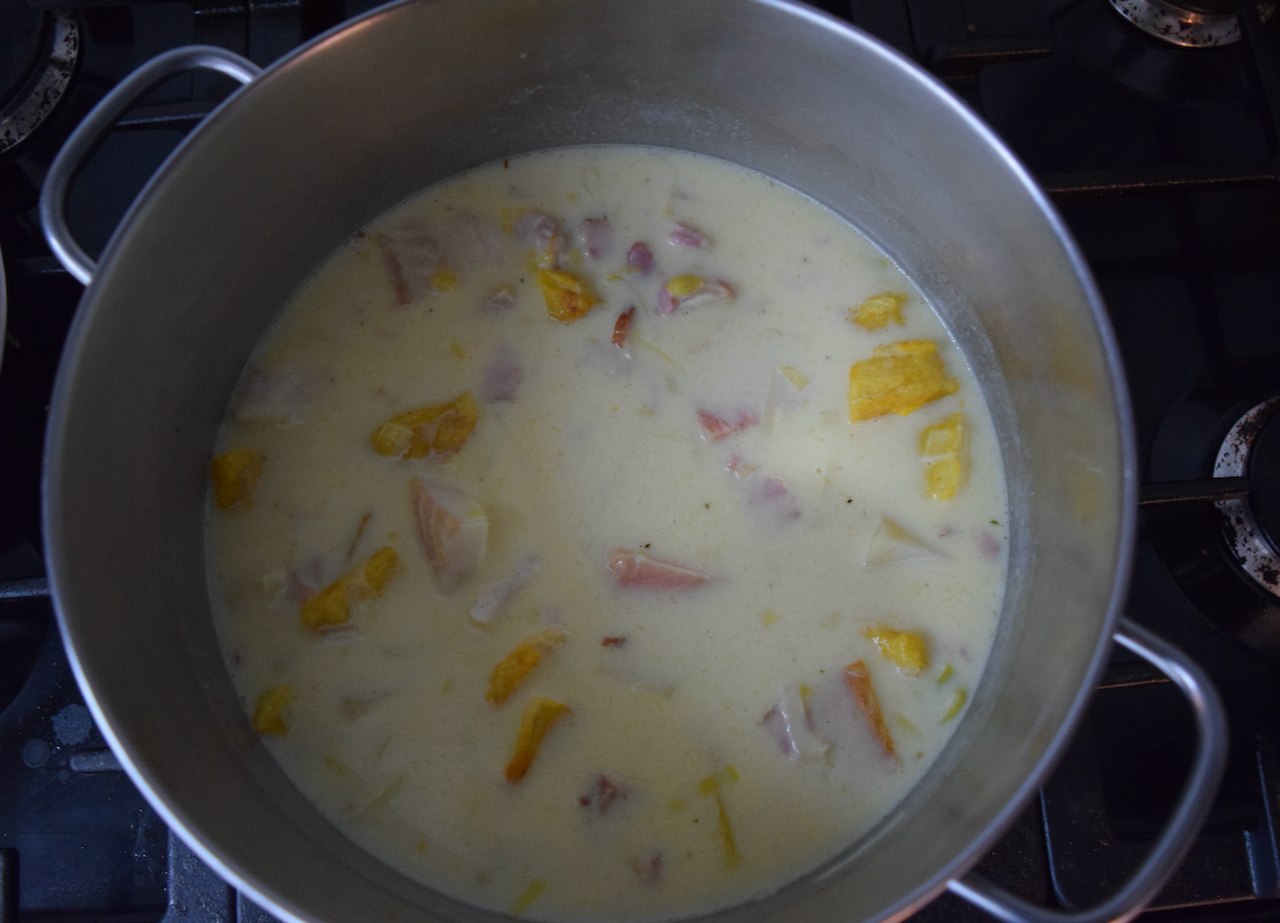 Fish Pie Chowder recipe from Lucy Loves Food Blog